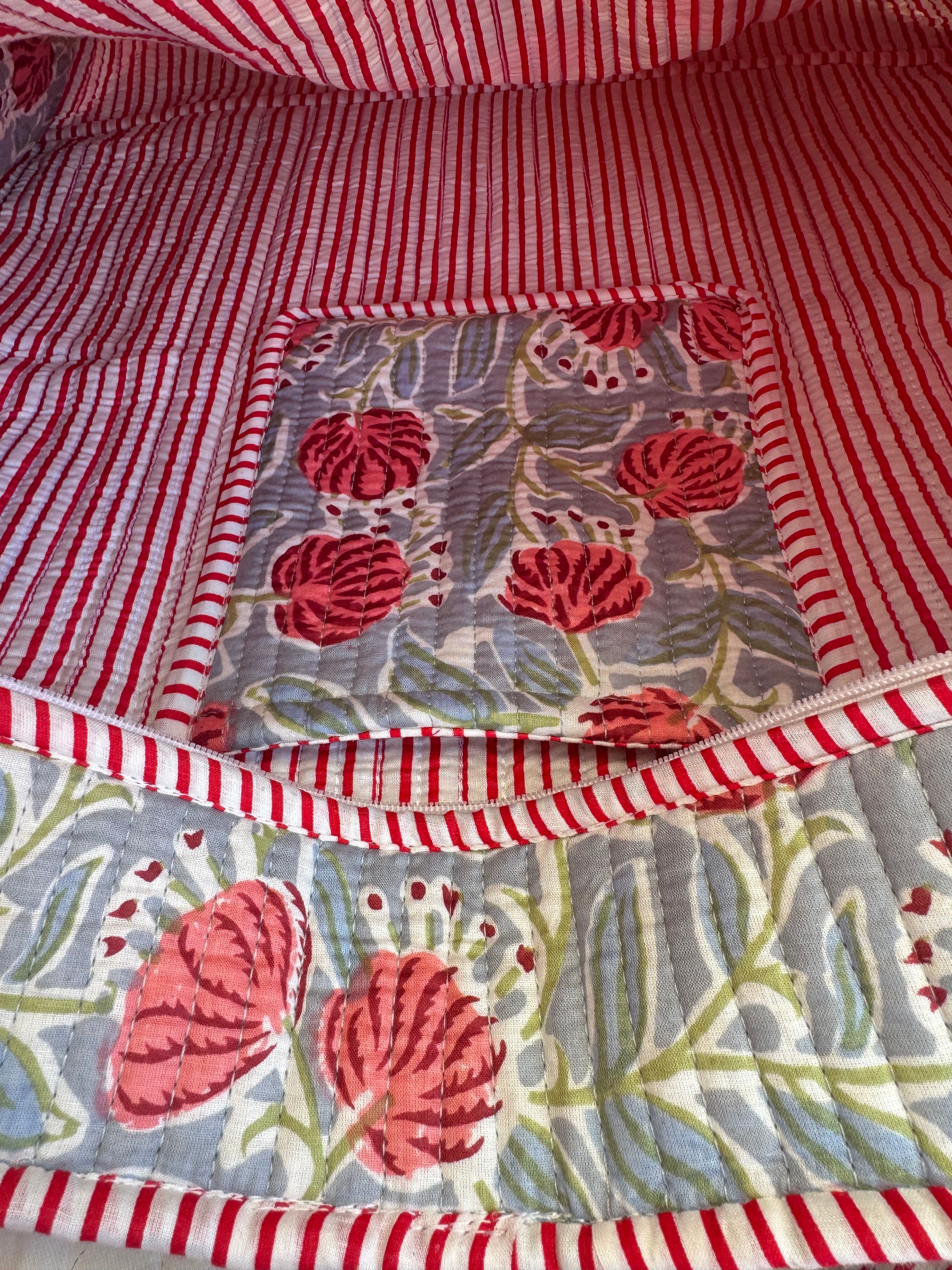 Hawthorn Floral Quilted Tote