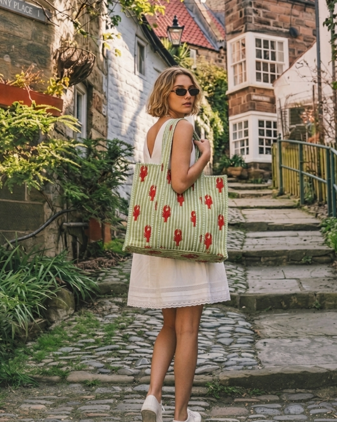 Lobster Cove Quilted Tote