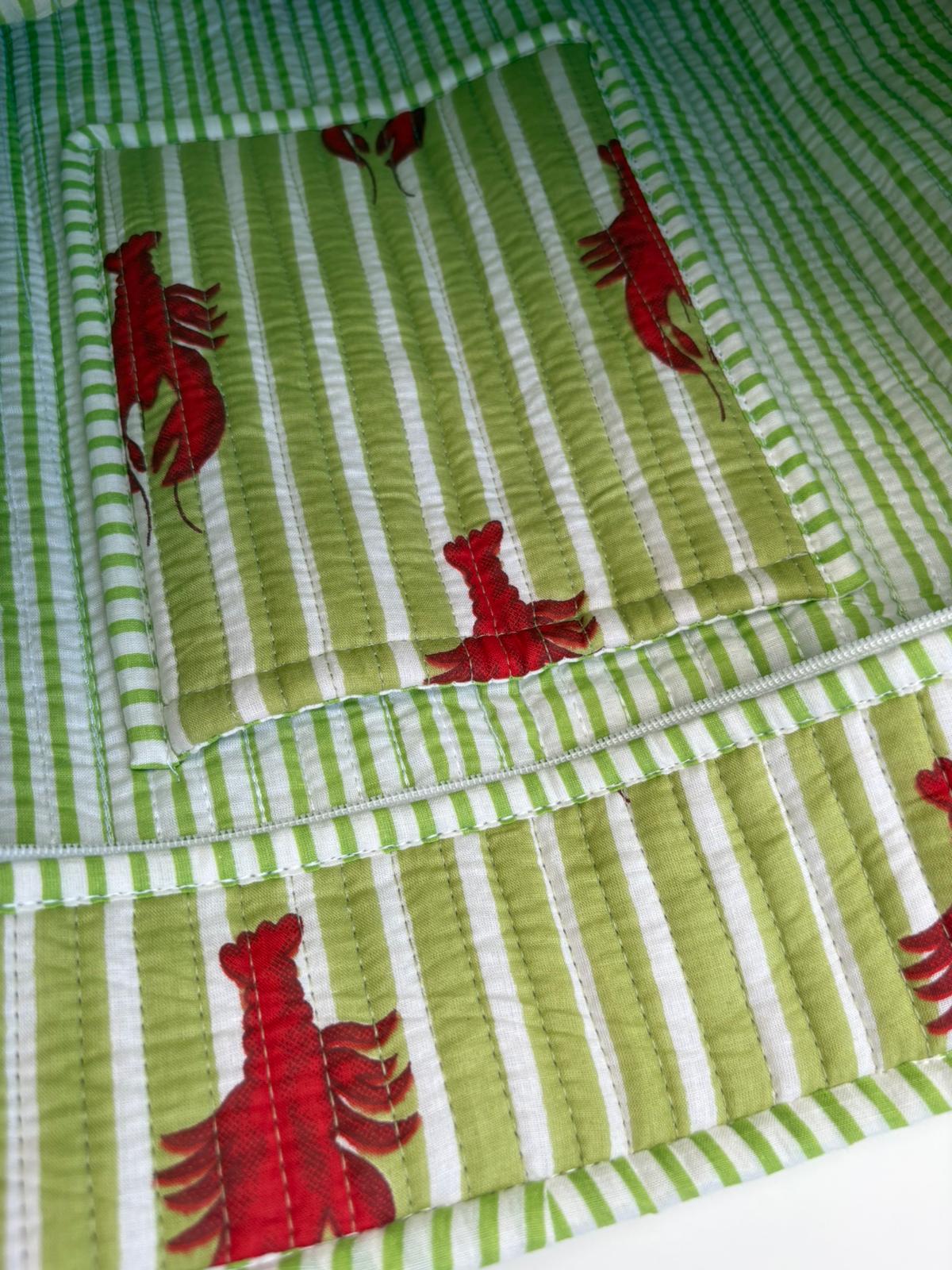 Lobster Cove Quilted Tote