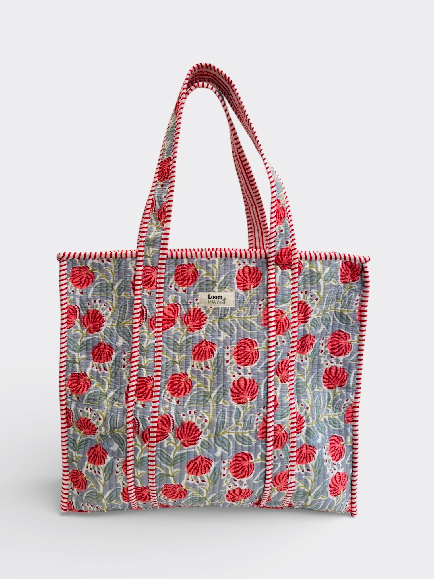 Hawthorn Floral Quilted Tote