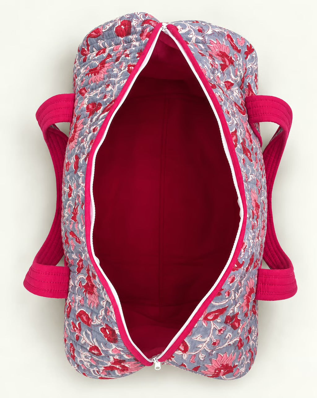 Winterberry Quilted Cotton Weekender Bag
