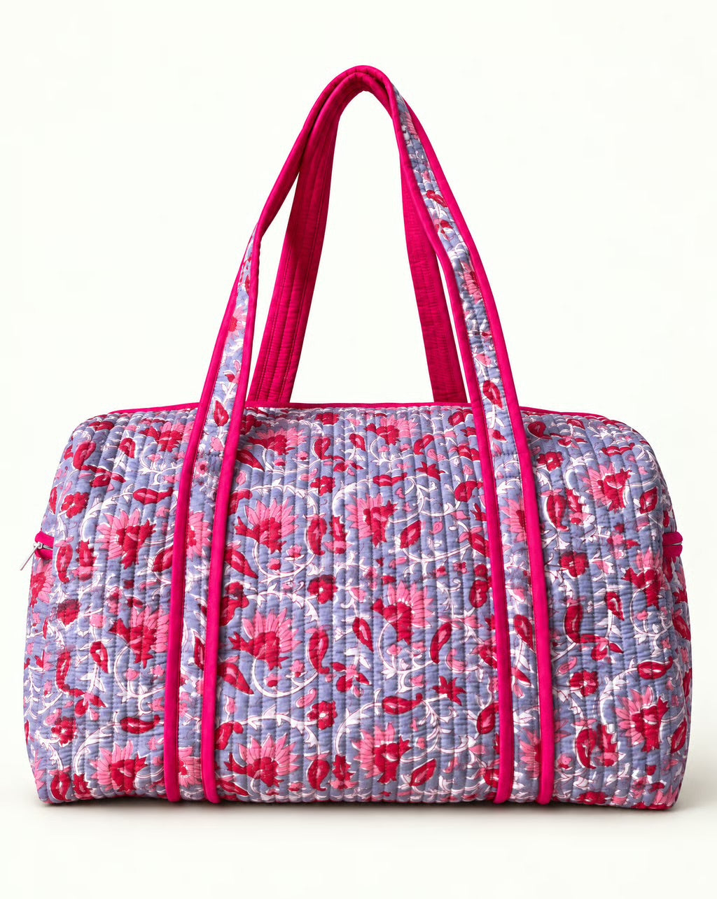 Winterberry Quilted Cotton Weekender Bag