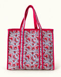 Winterberry Quilted Cotton Tote Bag