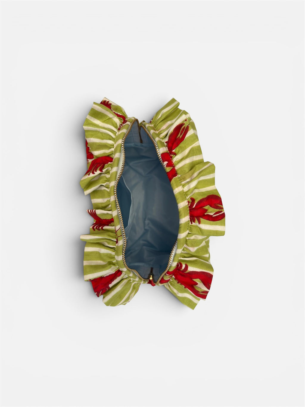 Lobster Cove Quilted Ruffle Toiletry Bag
