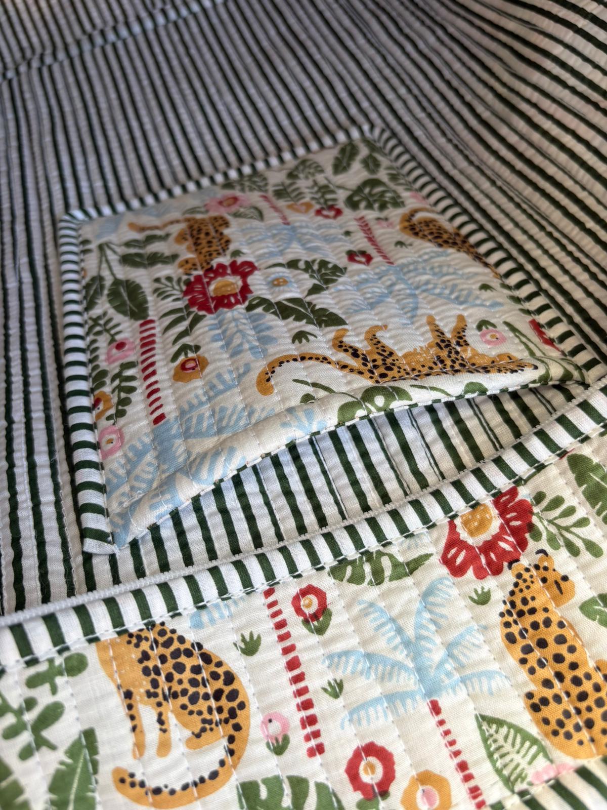 Jungle Heritage Quilted Tote