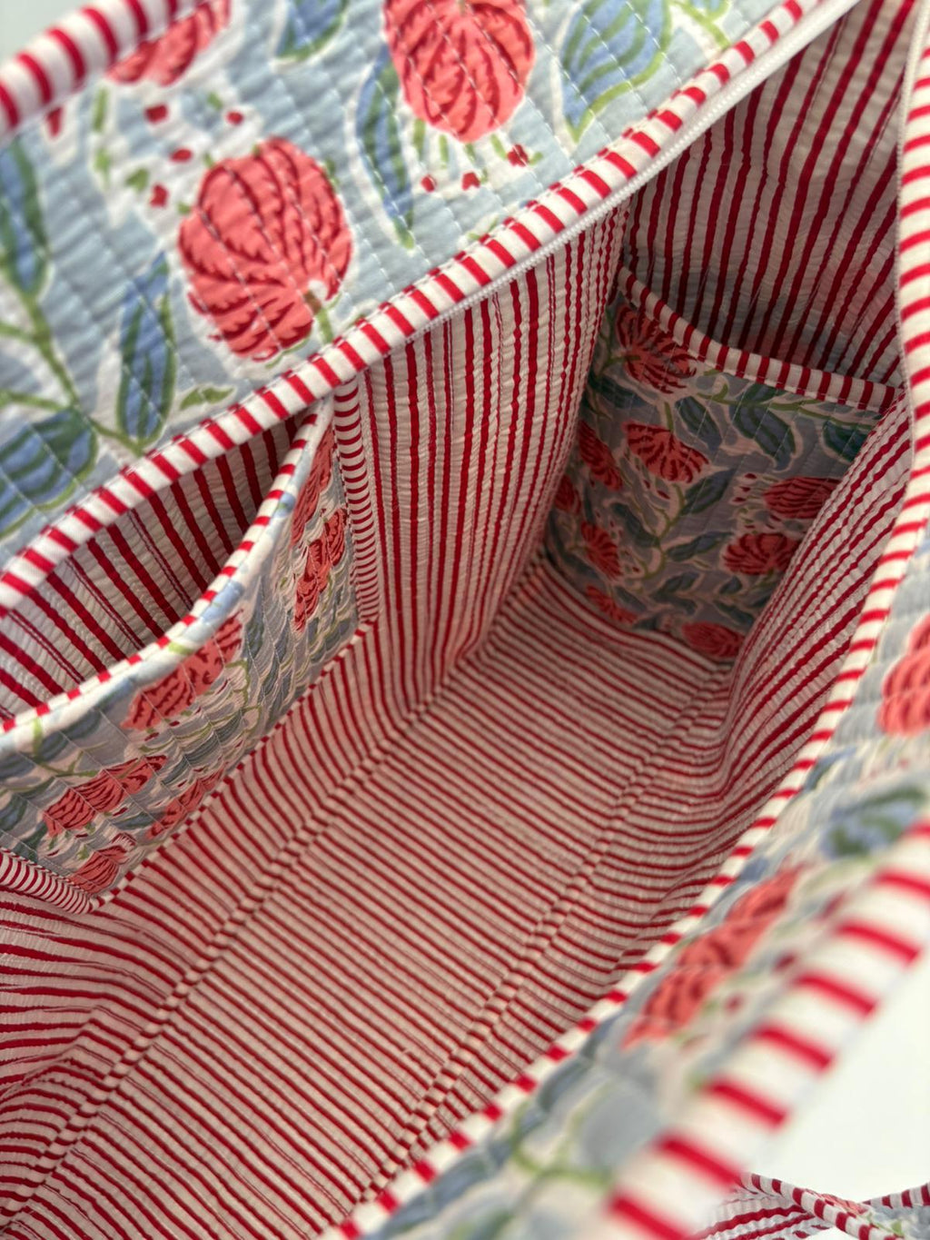 Hawthorn Floral Quilted Tote