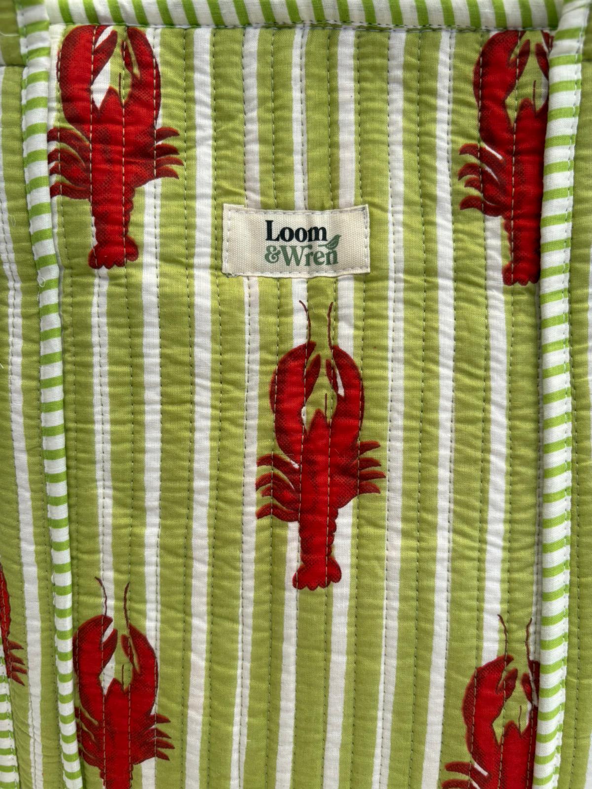 Lobster Cove Quilted Tote
