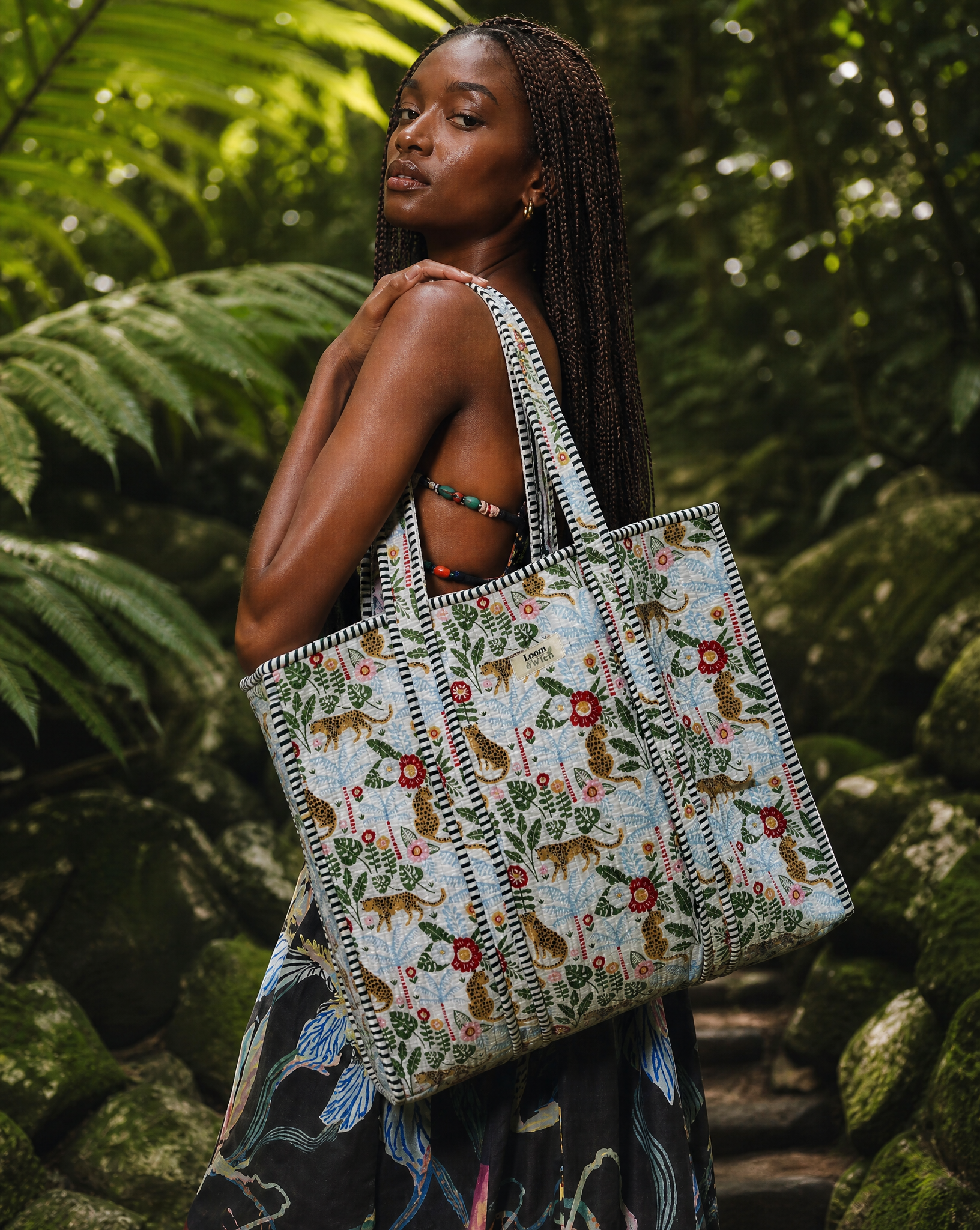Jungle Heritage Quilted Tote