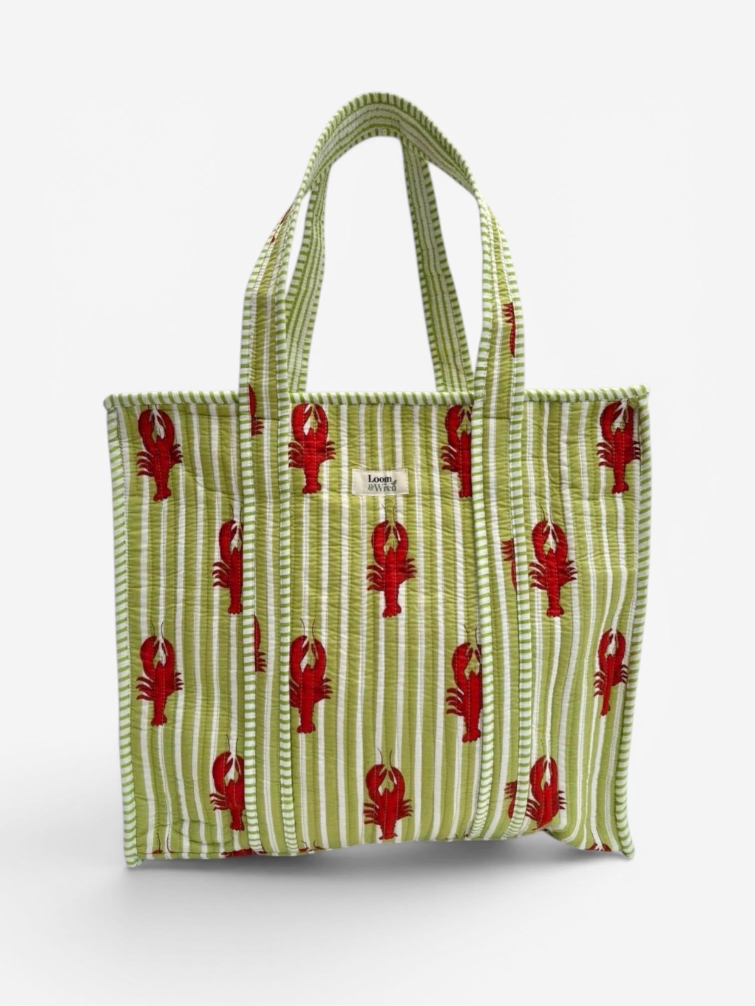 Lobster Cove Quilted Tote
