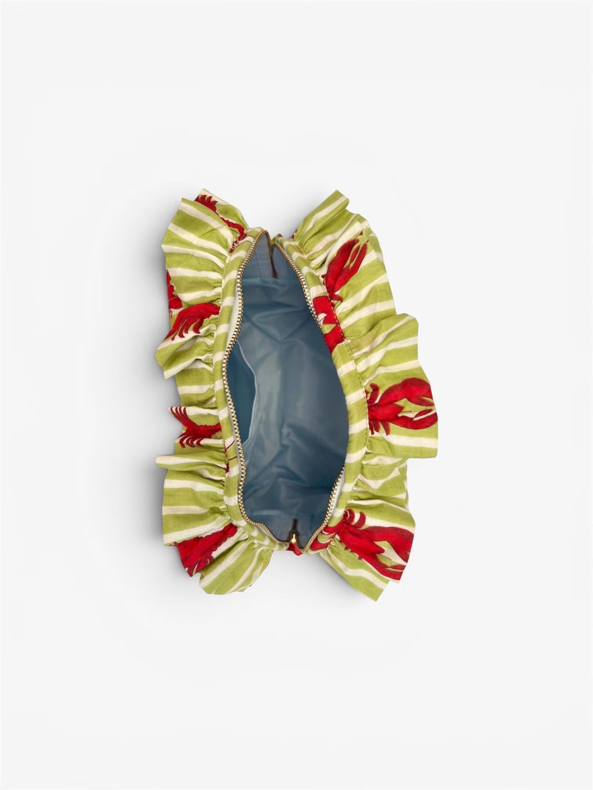 Lobster Cove Quilted Ruffle Toiletry Bag