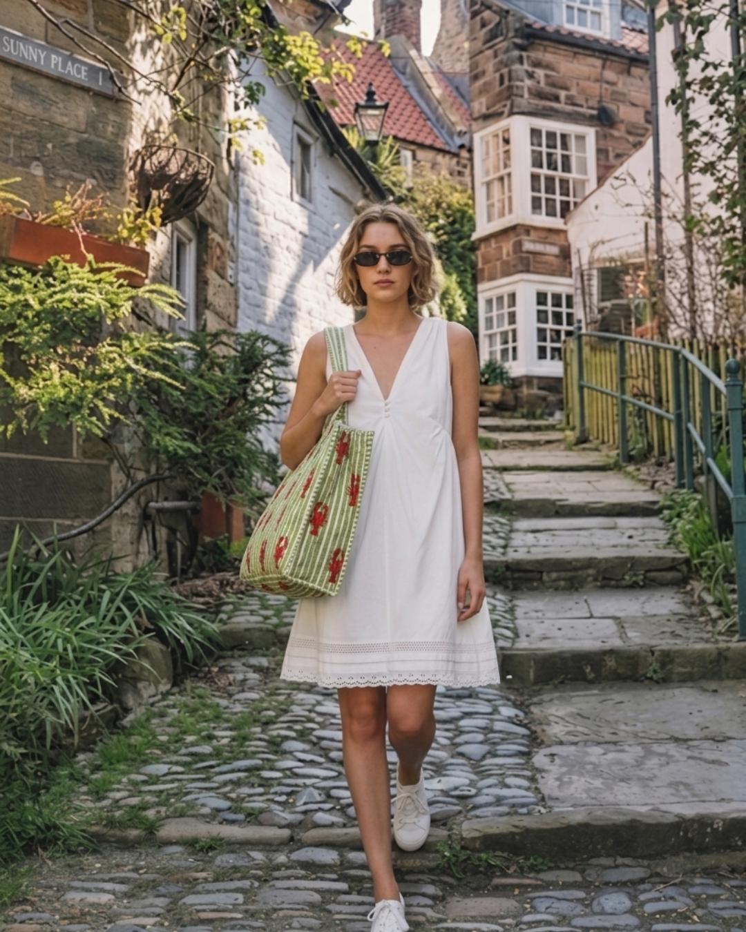 Lobster Cove Quilted Tote