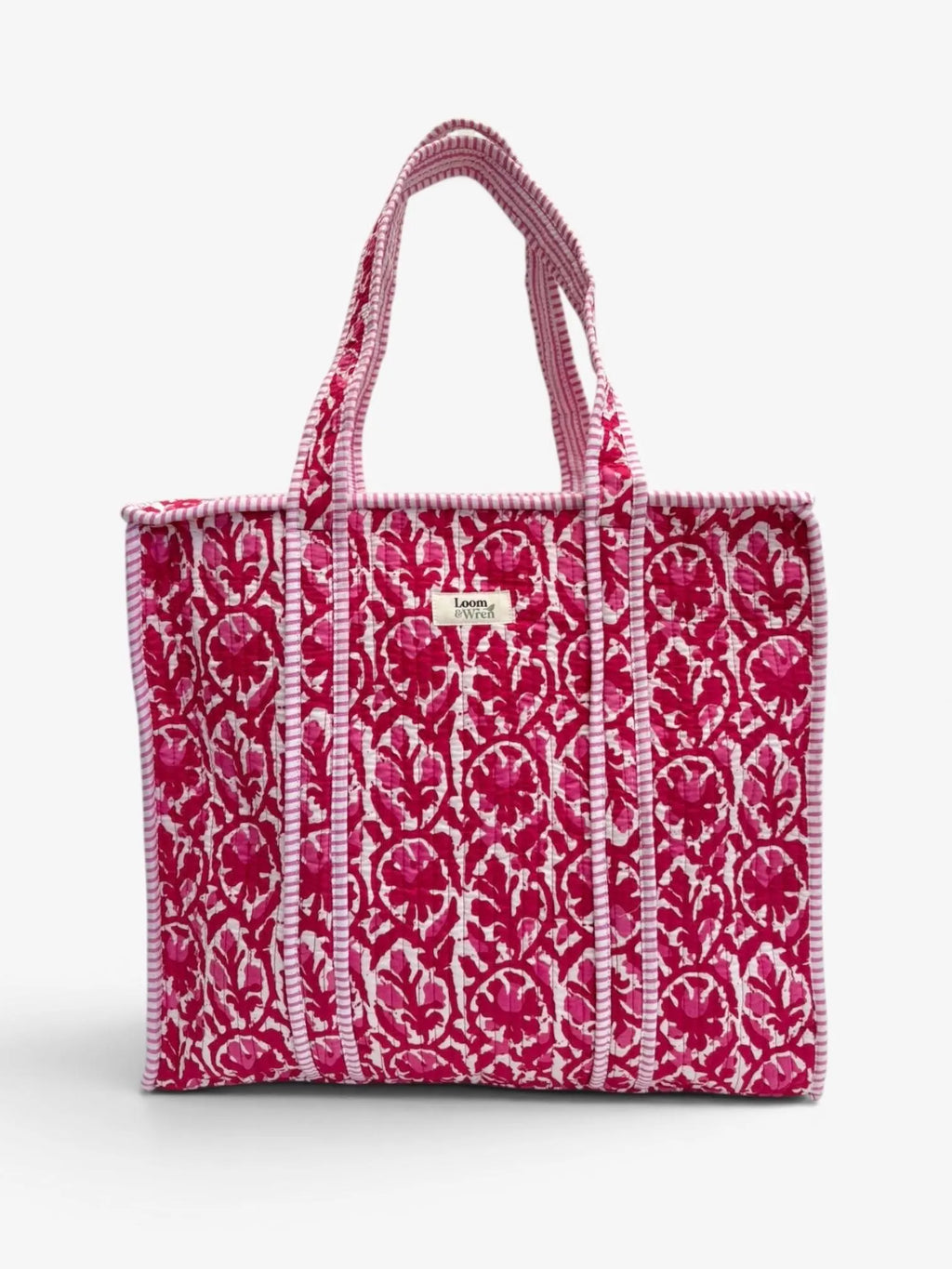 Madder Red Quilted Tote