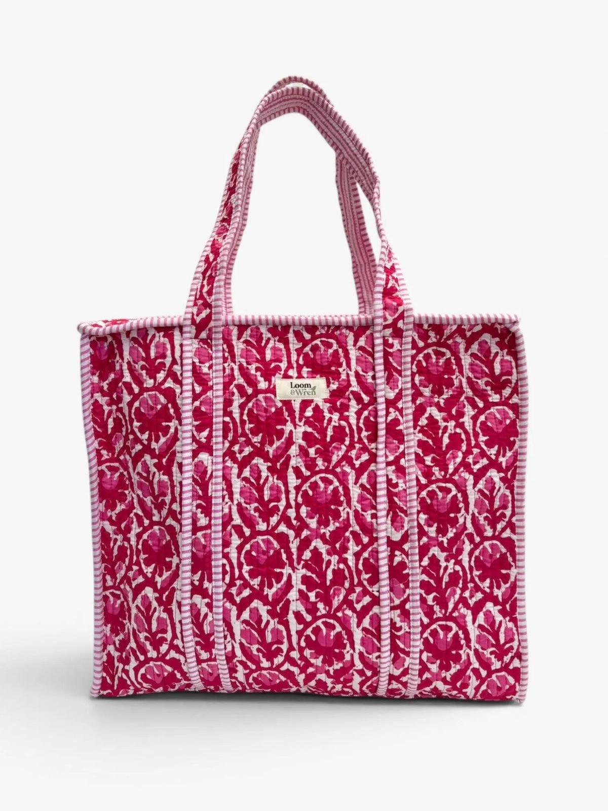 Madder Red Quilted Tote