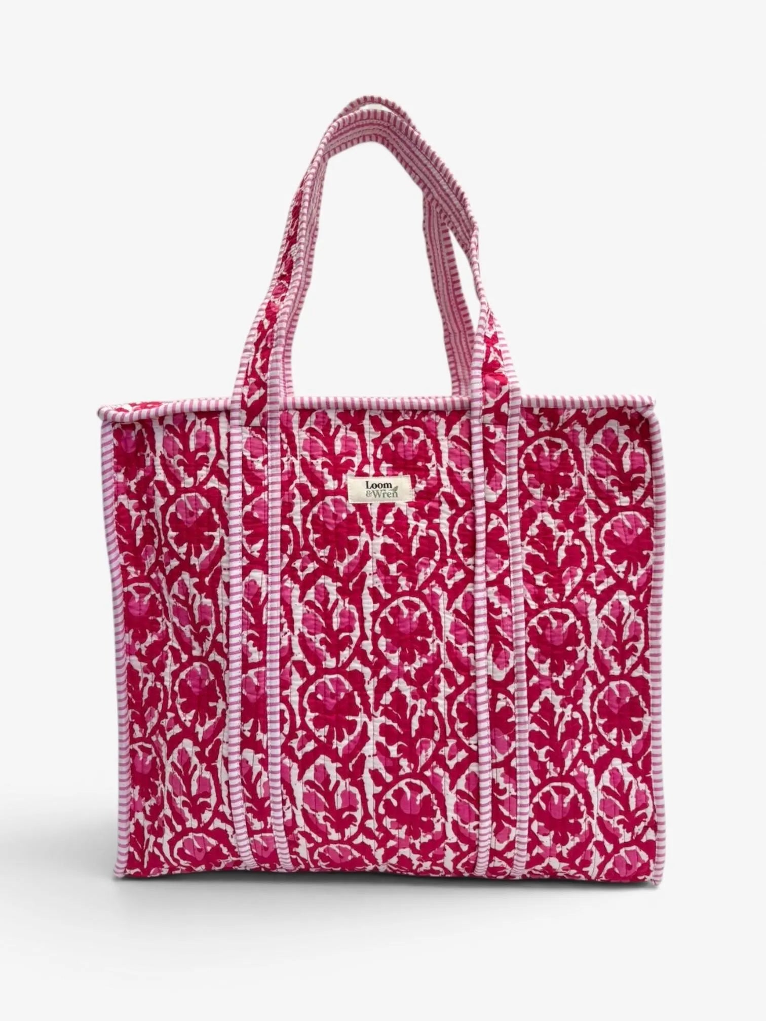 Madder Red Quilted Tote